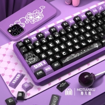 Dark Imps 104+34 / 54 Cherry Profile Keycap Set Cherry MX PBT Dye-subbed for Mechanical Gaming Keyboard